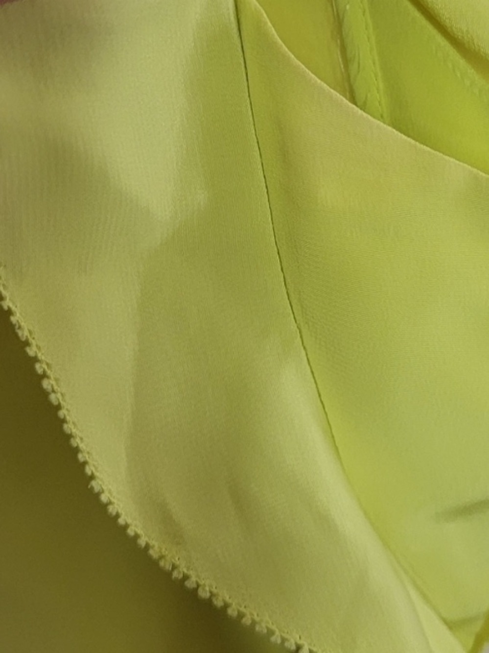 kate spade Lemon Ruffle Sleeve Silk Top size 8 blouse - Picture 3 of 3